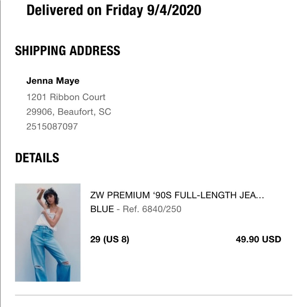 ZW Premium ‘90s Full Length Harmony Blue Jeans
